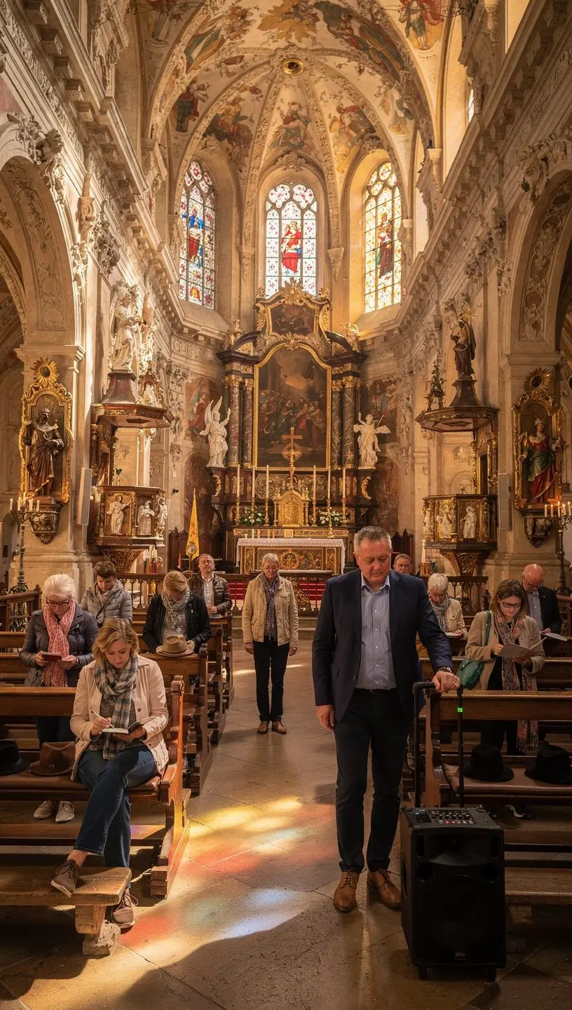 Pohled na historické náměstí s krásnými architektonickými budovami.